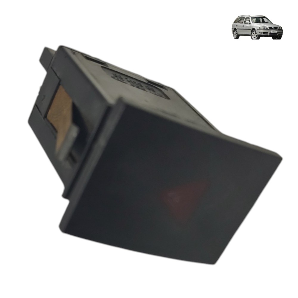 Botão Pisca Alerta Vw Parati G3 2001 2002 2003 2004 Preto