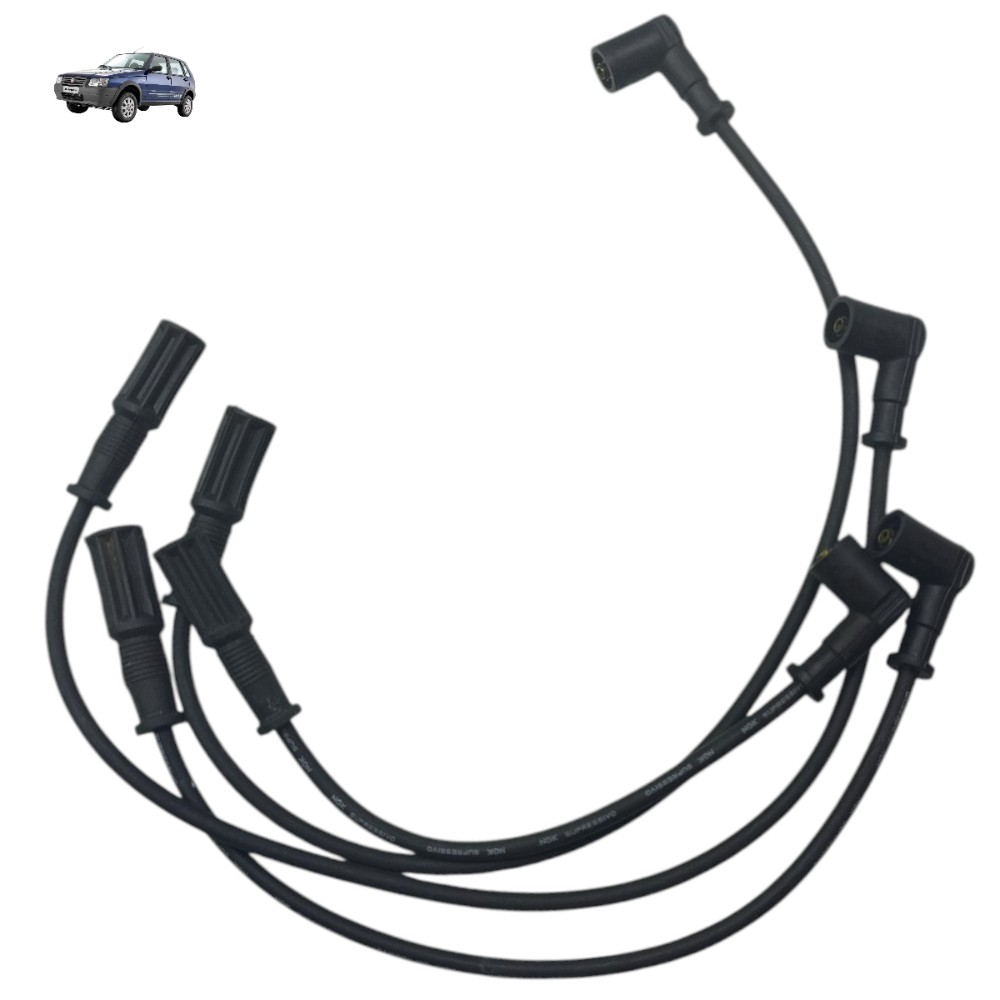 Jogo Cabo Vela Fiat Uno 1.0 Fire 2008 2009 2010 2011 Usado Preto 1