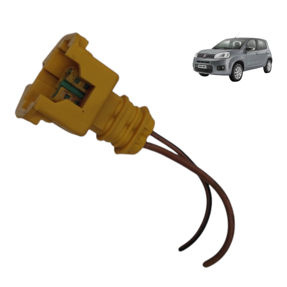 Plug conector bico injetor Fiat Uno Vivace 2012 2013 2014 15 1