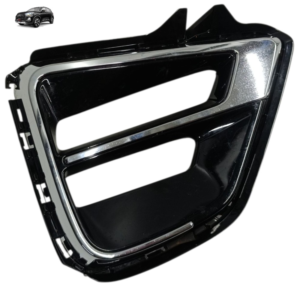 Grade Moldura Farol Milha Esquerdo Chery Tiggo 5x 2025 2024 – Preto E Cromado – Esquerdo 1