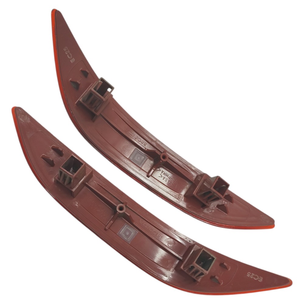 Par Refletor Parachoque Traseiro Honda City 2015 2016 2017 Vermelho 4