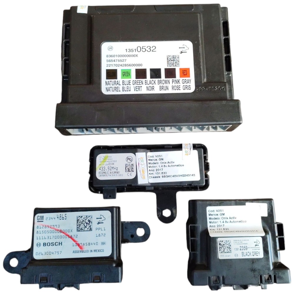 Kit Code Módulo Injeção Gm Onix 1.4 Automático 2017 2018 19 7