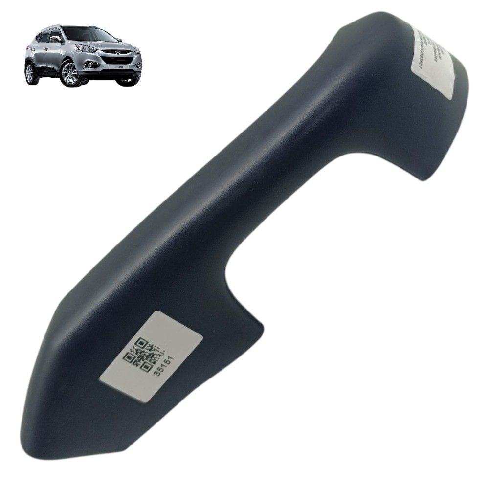 Puxador Interno Porta Traseira Direita Hyundai Ix35 2011 12 Preto Traseira 1