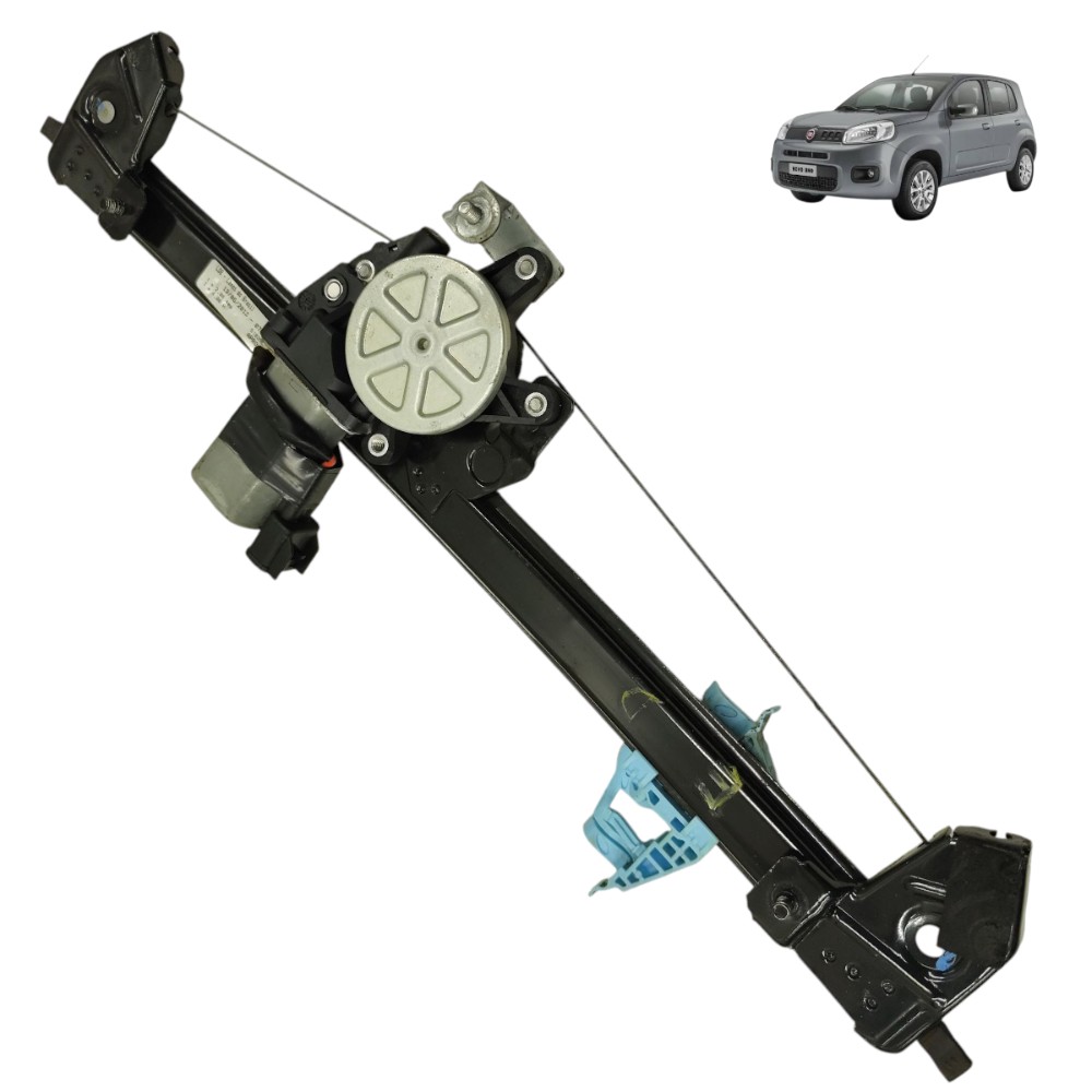 Motor máquina vidro dianteiro esquerdo Fiat Uno Vivace 2013 1