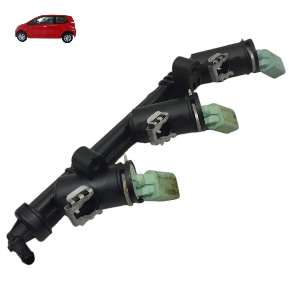 Flauta Bico Injetor Vw Up Gol Fox 1.0 3cc 2014 2015 2016 17 1
