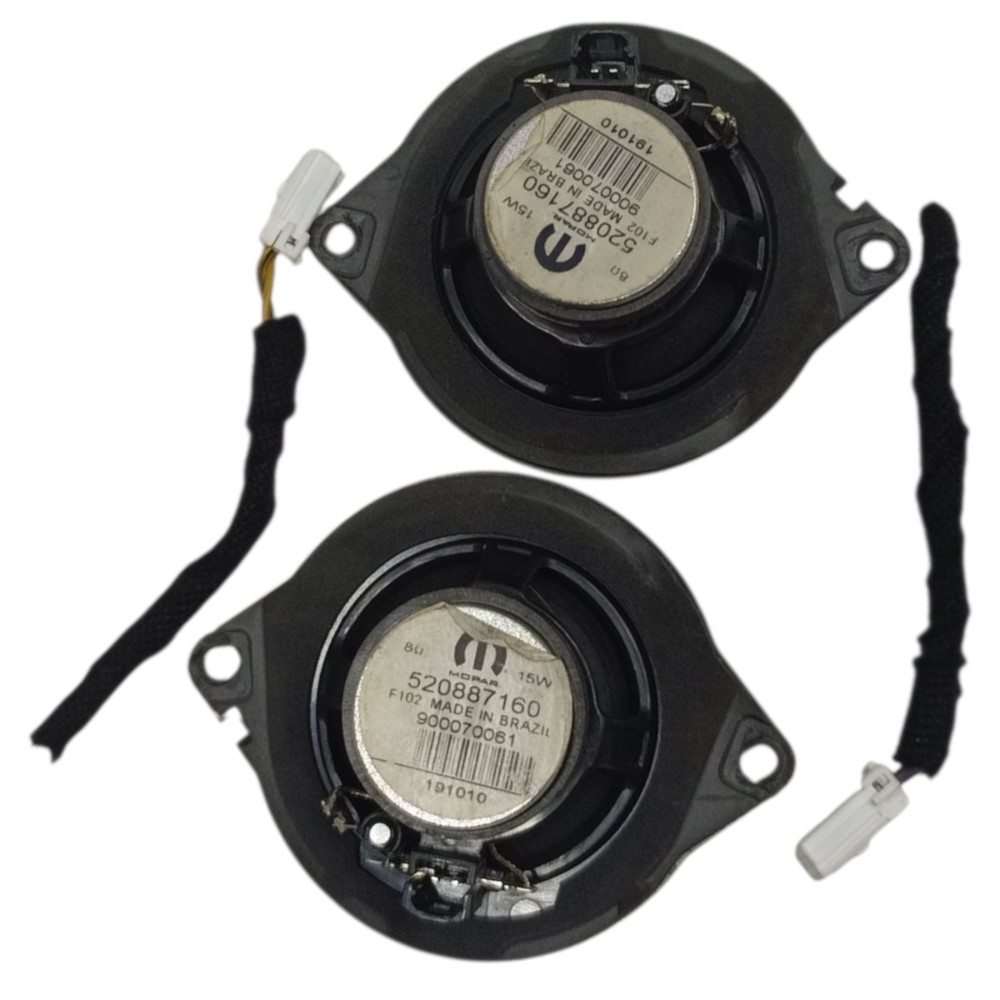 Par Tweeter Alto Falante Fiat Toro 2018 2019 2020 2021 – Preto 3