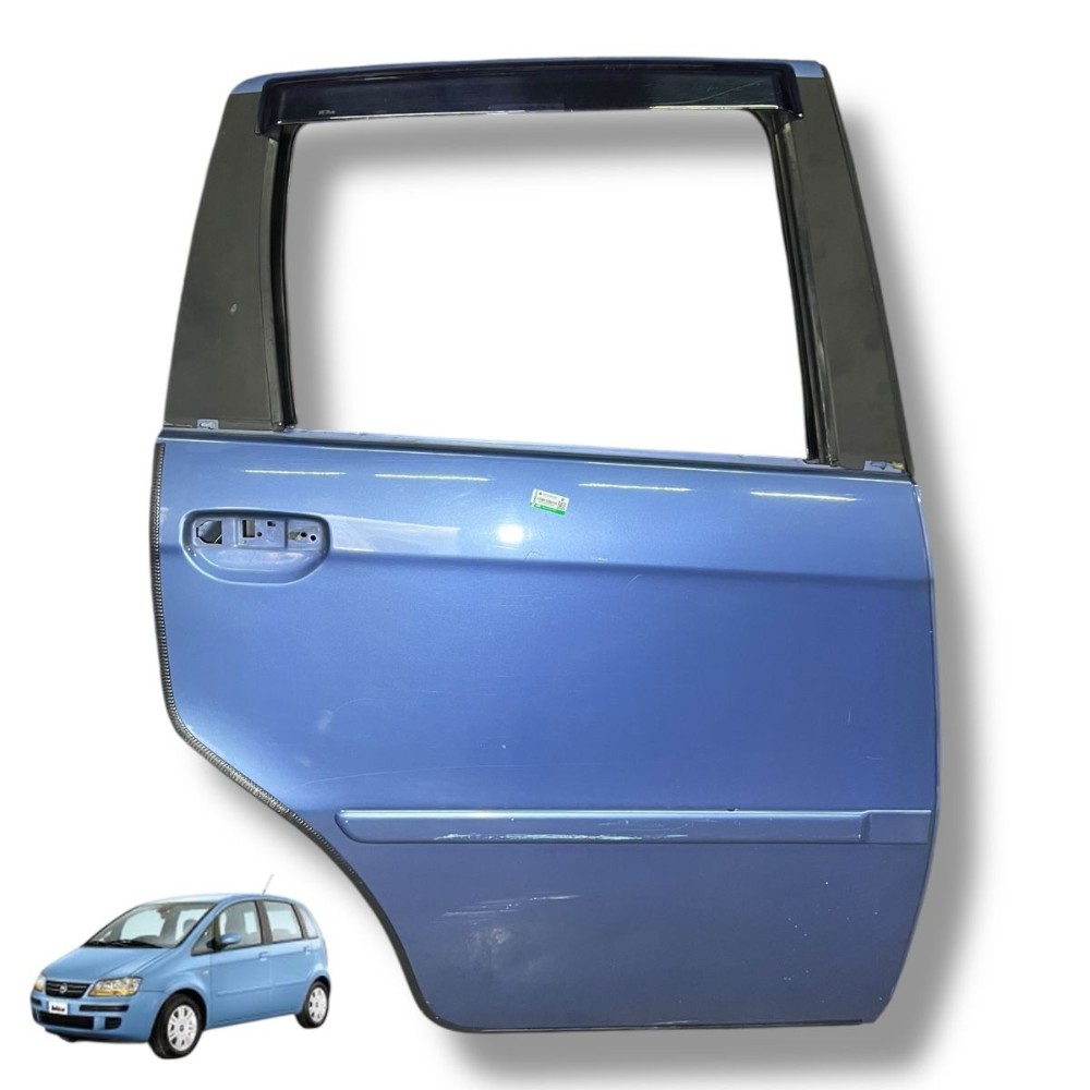 Porta Traseira Direita Fiat Idea 2005 2006 2007 2008 2010 Traseira Direito Azul 1