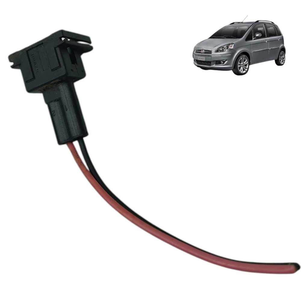 Plug conector motor bomba partida fria Fiat Idea 1.8 2012 13 1