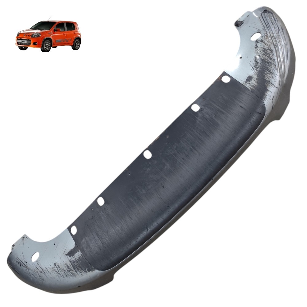 Spoiler Inferior Parachoque Fiat Uno Sporting 2011 2012 2013 Cinza 1