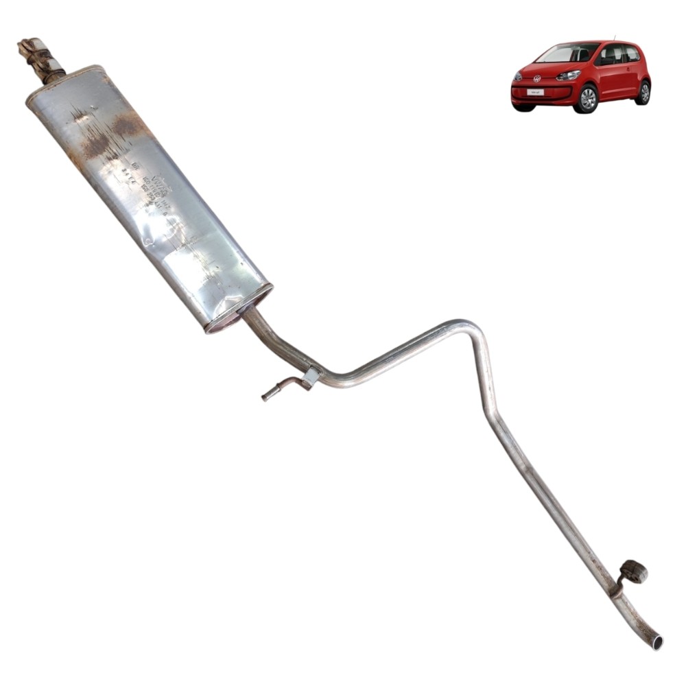 Silencioso abafador escapamento VW up 2014 2015 2016 2017 18 1