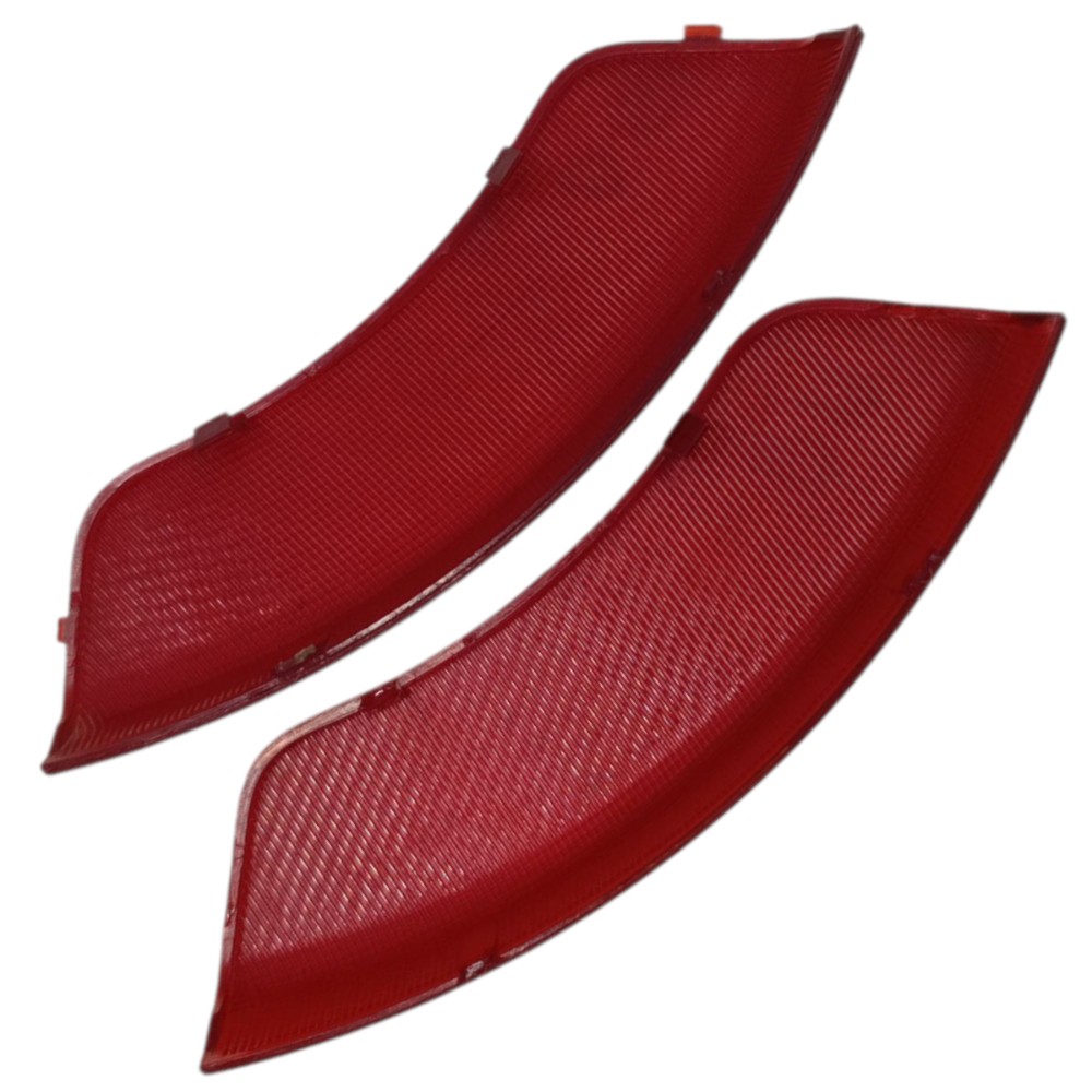 Par Refletor Olho Gato Forro Porta Dianteira Gm Captiva 2010 Vermelho 3