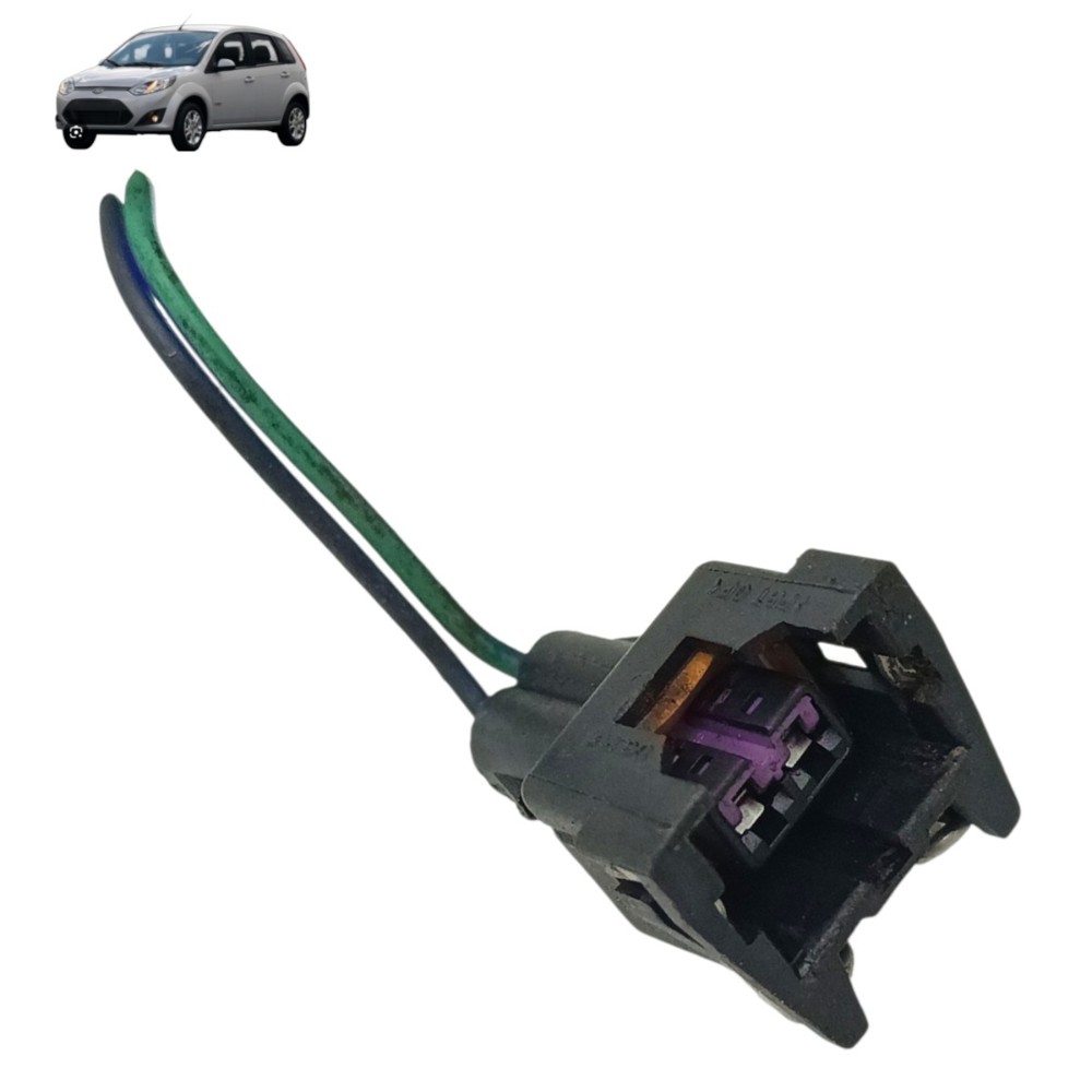 Plug conector bico injetor Ford fiesta 1.0 zetec 2013 2014
