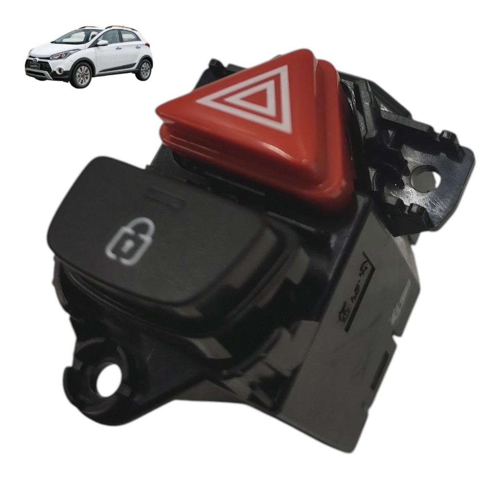 Botão pisca alerta Trava porta Hyundai HB20 2020 2021 2022 1