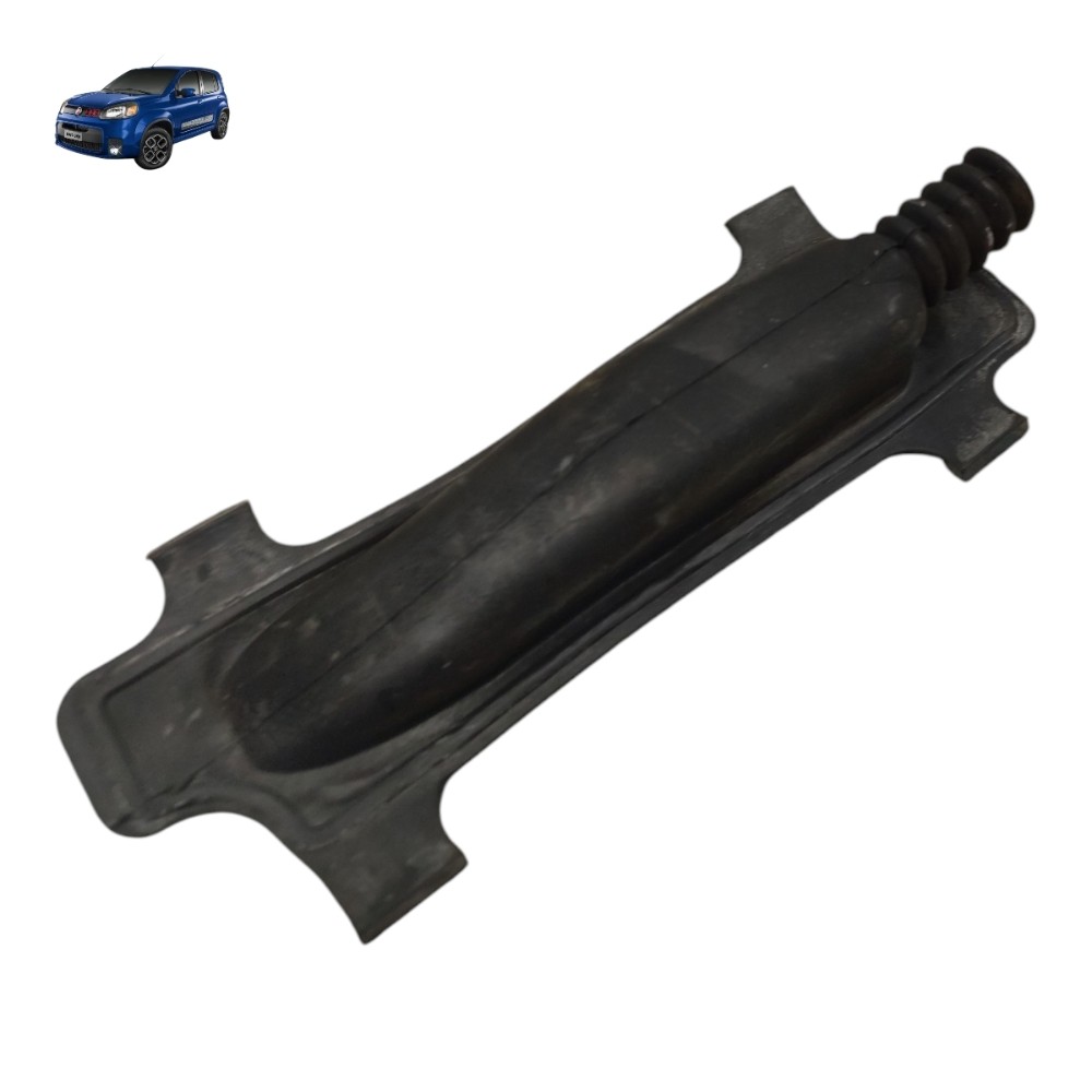 Guarda Pó Borracha Alavanca Freio Mão Fiat Uno 2011 2012 Preto 1