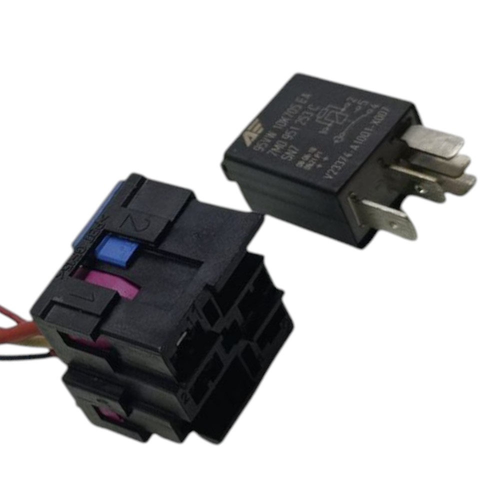 Conector Relé Auxiliar Ar Condicionado Vw Audi 7m0951253c 4