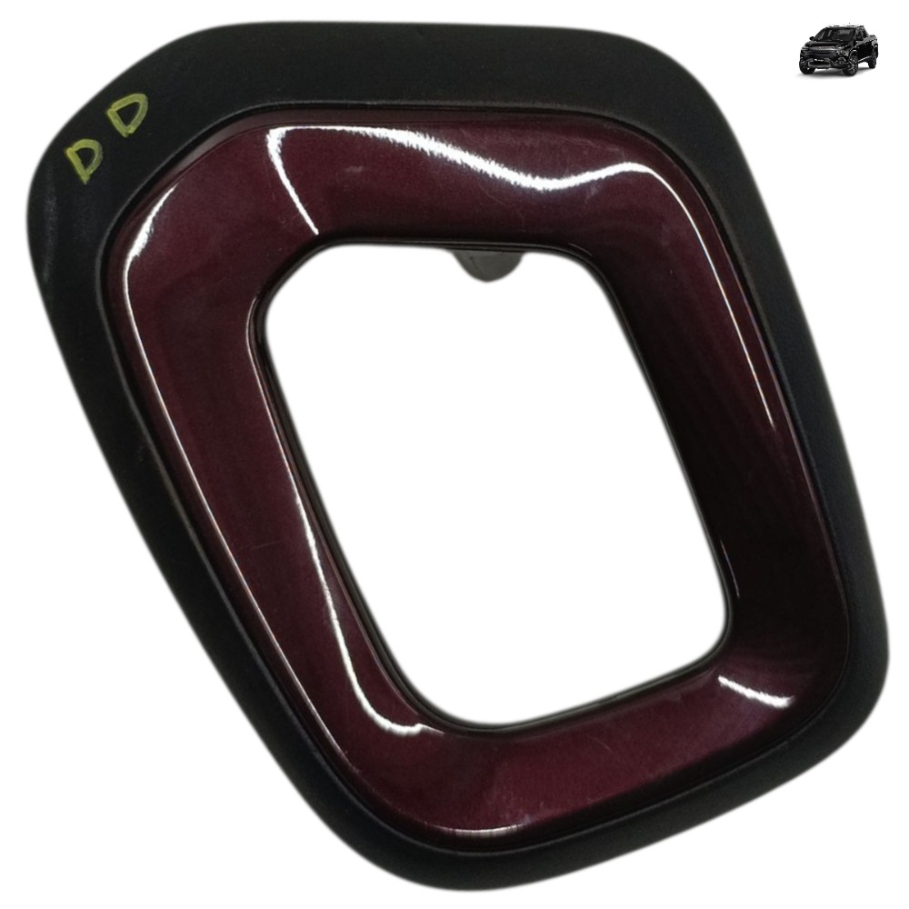Puxador Moldura Porta Dianteira Direita Fiat Toro 2020 2019 Vermelho E Preto 1