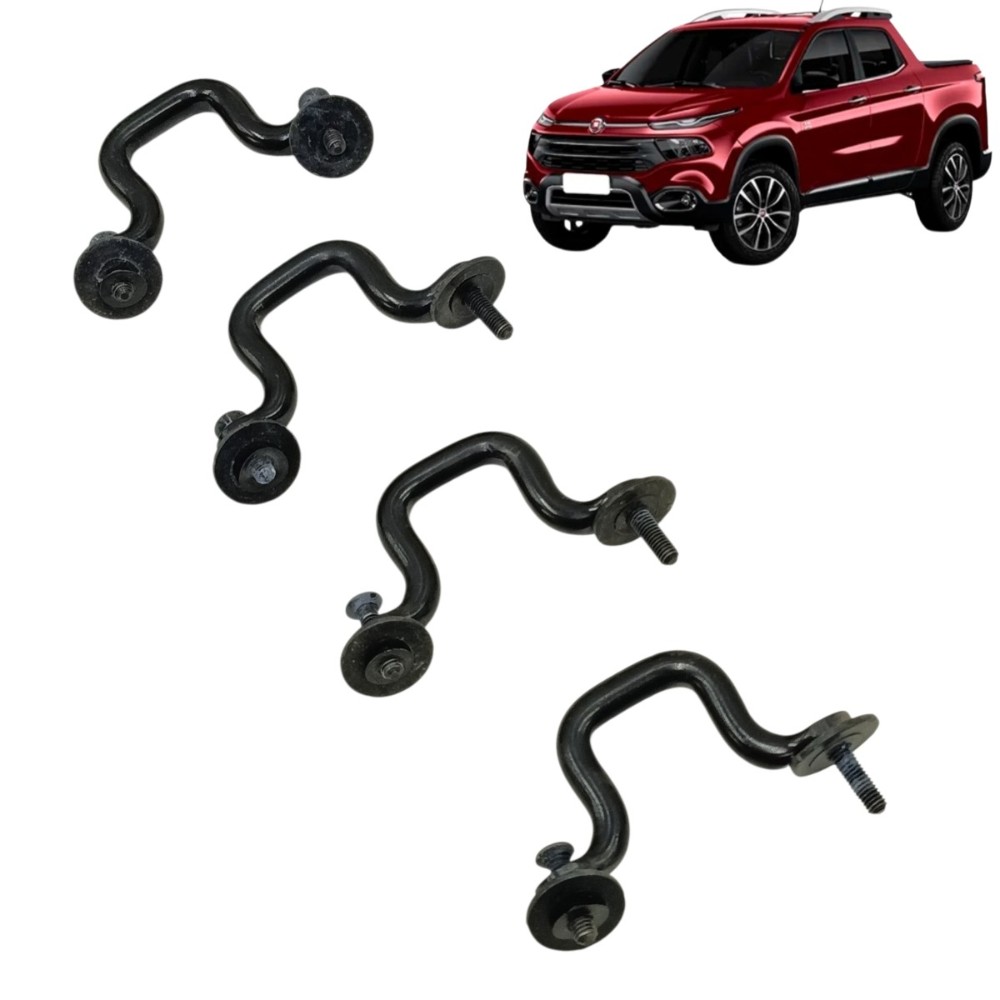 Jogo gancho fixação inferior caçamba Fiat toro 2021 2020