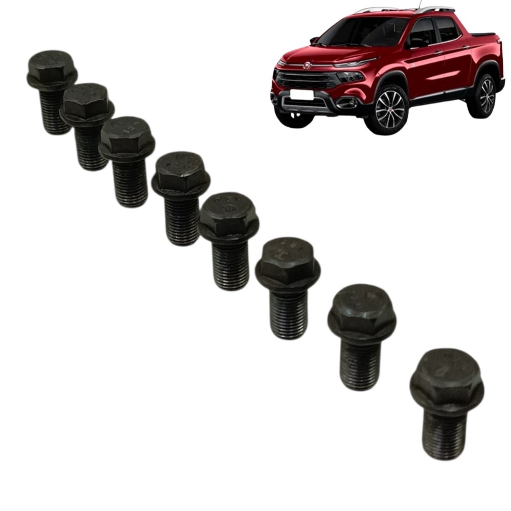 Jogo parafuso volante motor Fiat Toro 1.8 2016 2017 2018 21