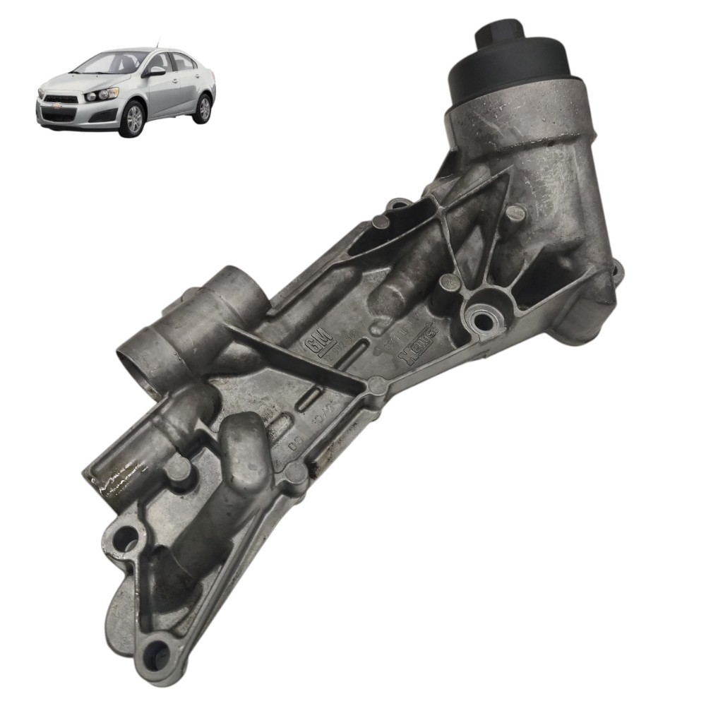 Suporte filtro óleo trocador calor GM Sonic Cruze 1.6 1.8 14