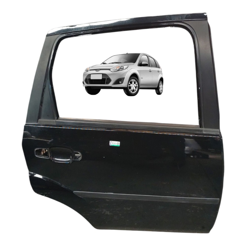 Porta Traseira Direita Ford Fiesta Hatch 2011 2012 2013 2014 Traseira Direita Preto 1