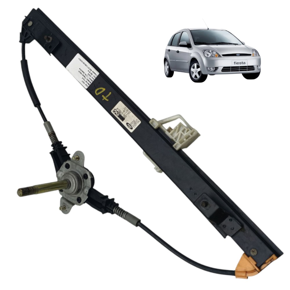 Máquina Vidro Manual Traseira Direita Ford Fiesta 2003 2004 1