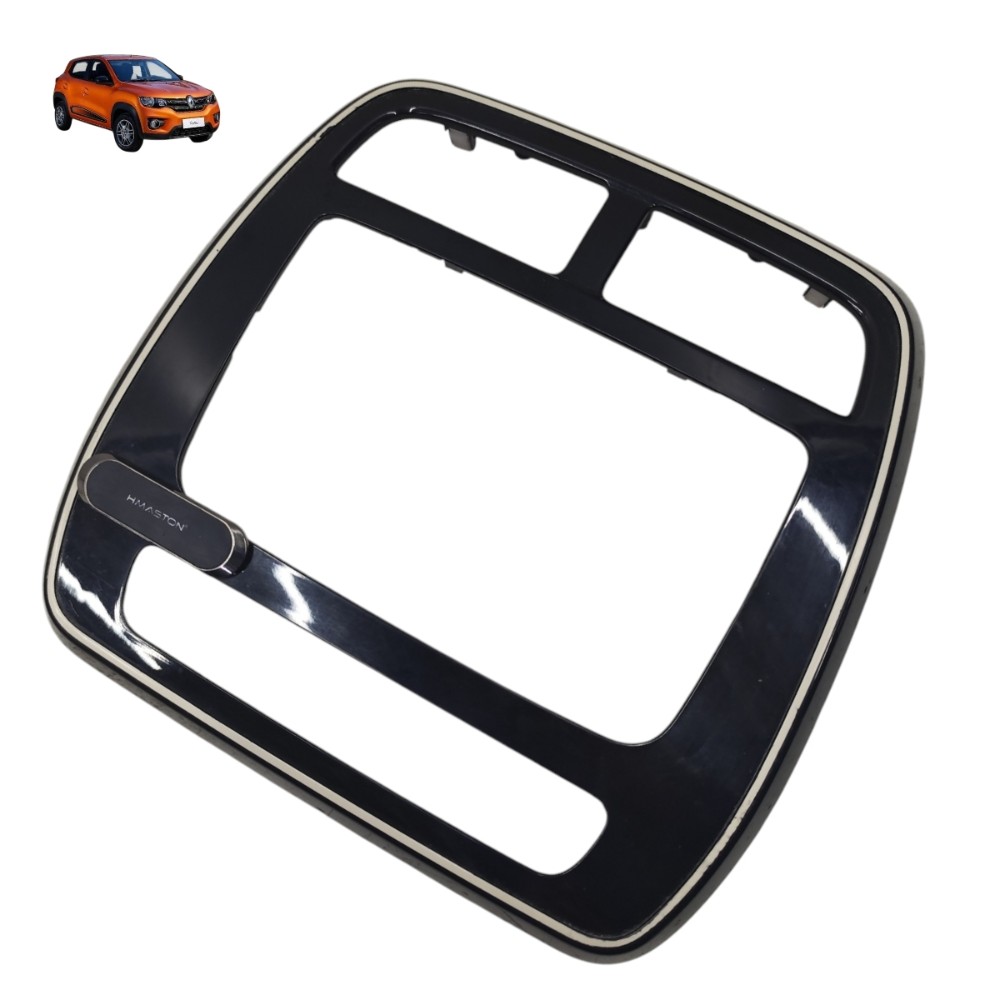 Moldura Central Painel Multimídia Renault Kwid 2017 2018 Preto