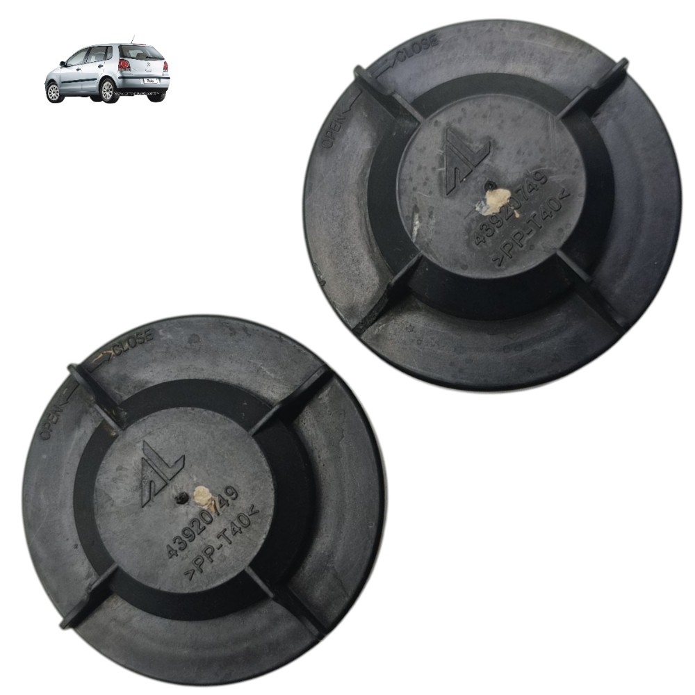 Par Tampa Acesso Lâmpada Farol Vw Polo 2008 2009 2010