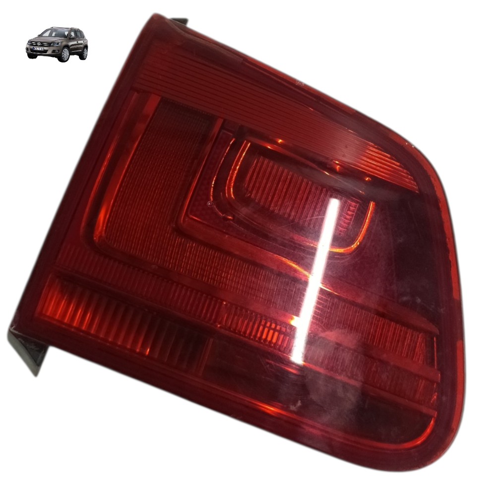 Lanterna Esquerda Tampa Traseira Vw Tiguan 2011 2012 2013 Esquerdo/motorista Vermelho 1
