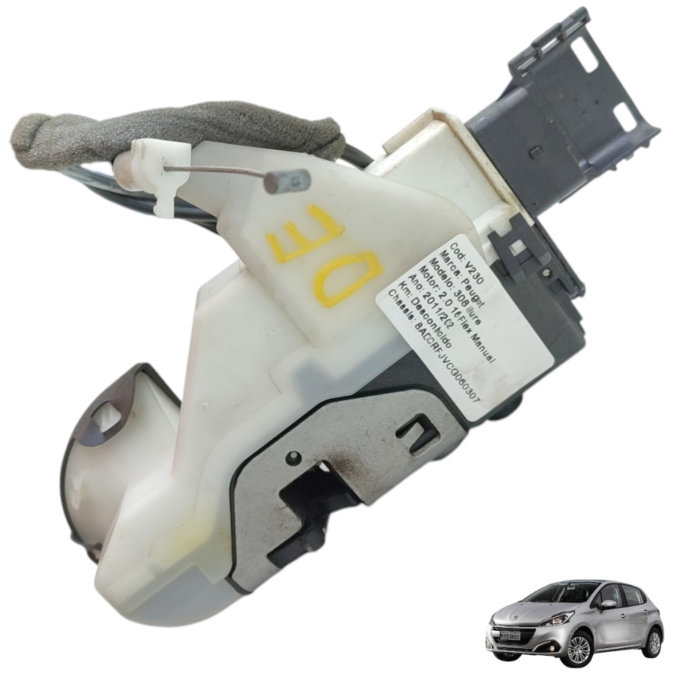 Fechadura Porta Dianteira Esquerda Peugeot 308 2011 2012 13 1