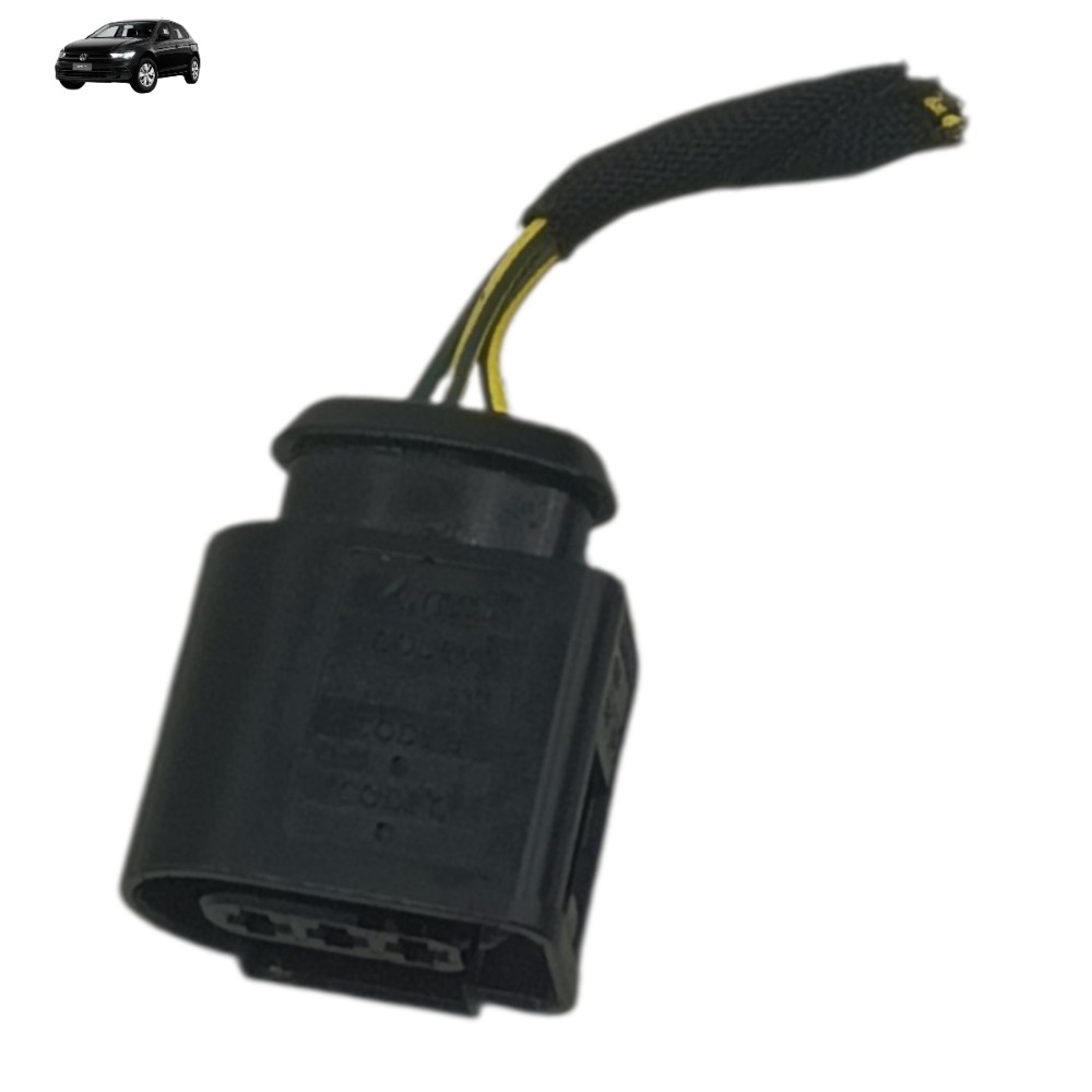 Plug conector flauta bico injetor vw polo 1.0 tsi 2025 2026