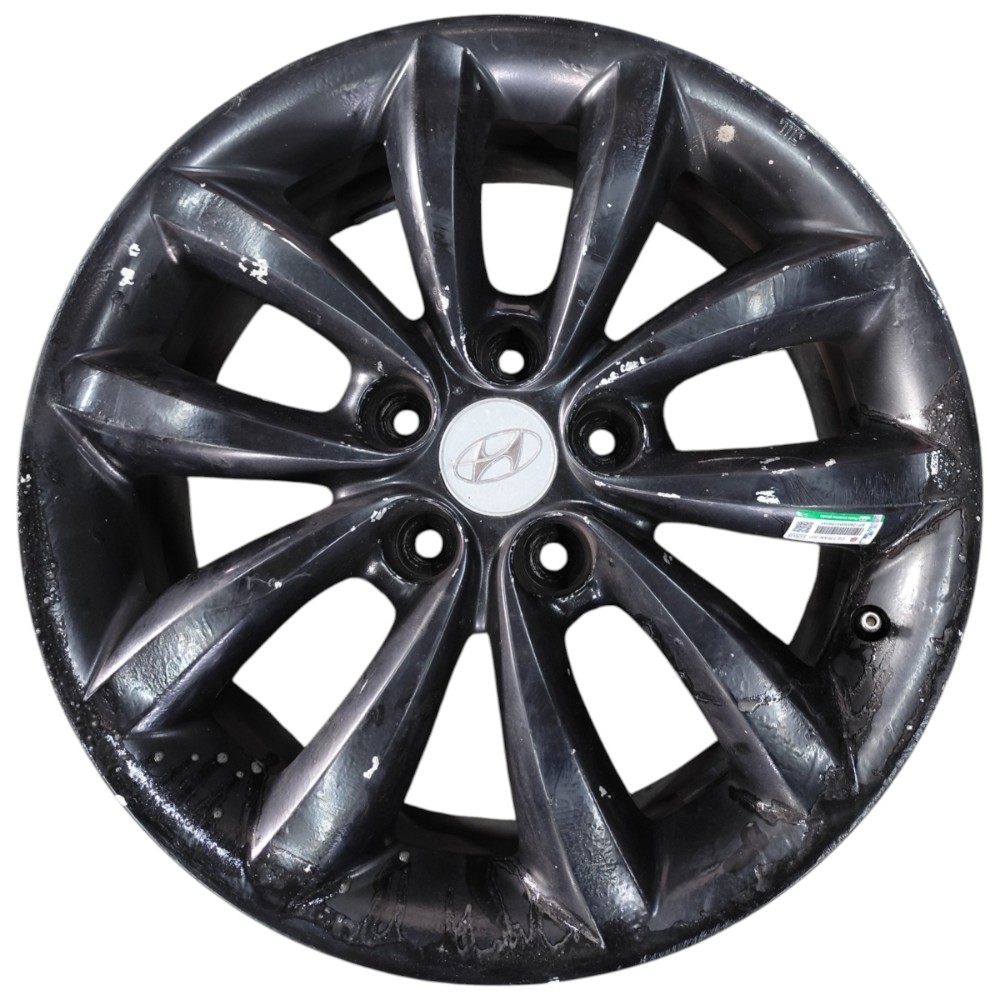 Jogo Roda Aro 17 5×114,3 Hyundai Azera Tucson Ix35 Santa Fé Preto 4
