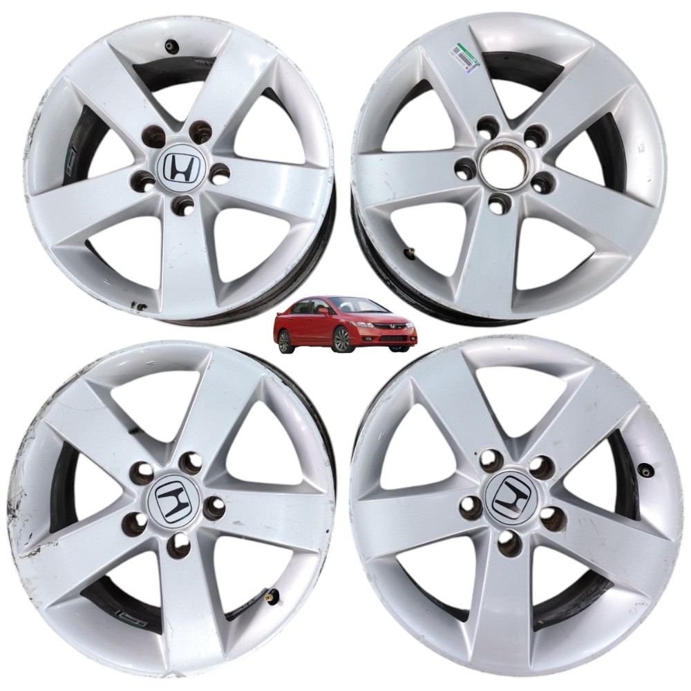 Jogo roda aro 16 5×114,3 honda civic g8 g9 hrv crv accord 1