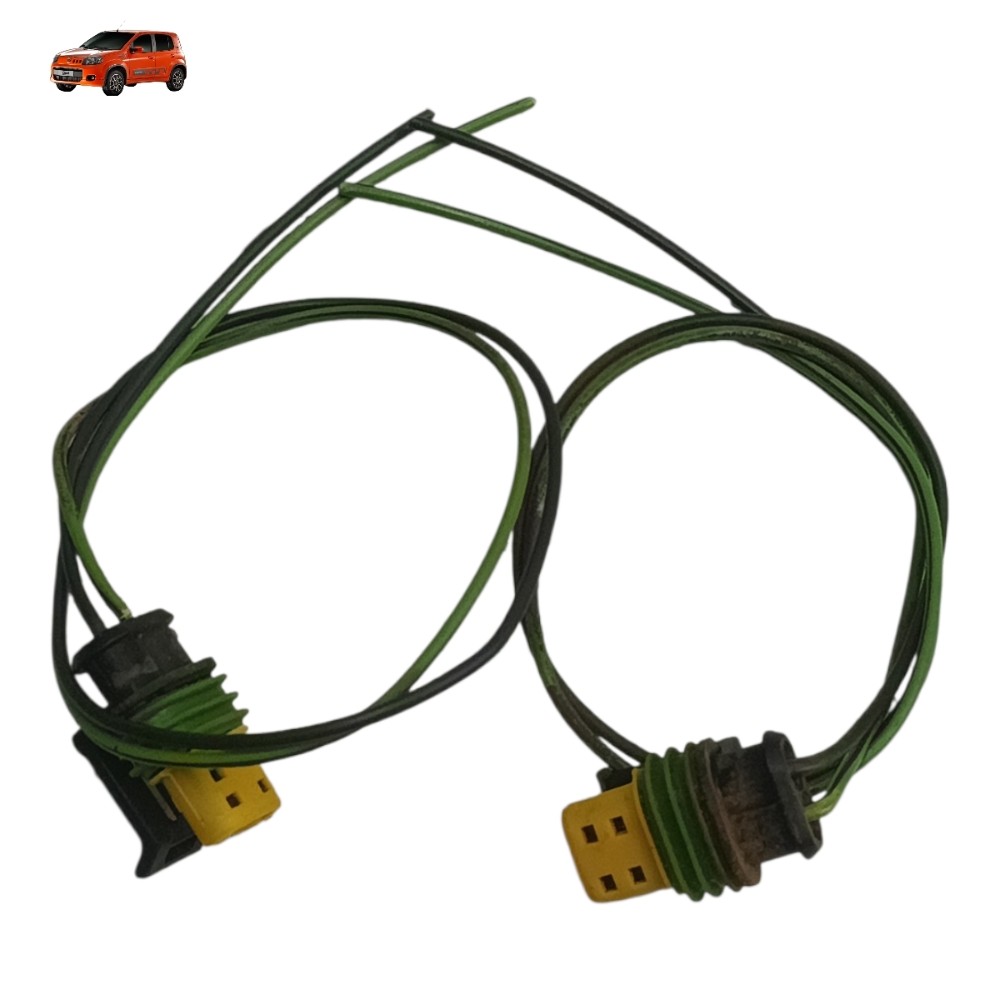 Par Plug Conector Farol Milha Fiat Uno Vivace Sporting 2012 1