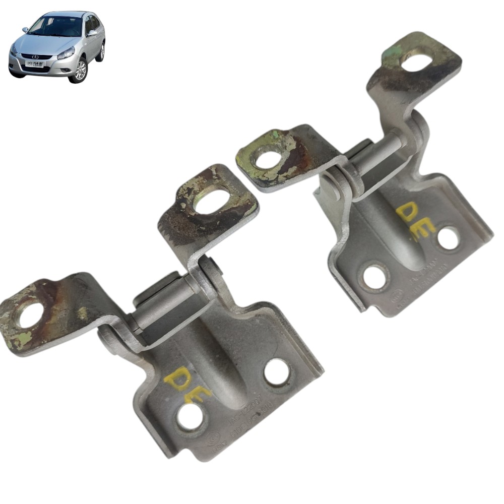 Par Dobradiça Porta Dianteira Esquerda Jac J3 2011 2012 2013 1