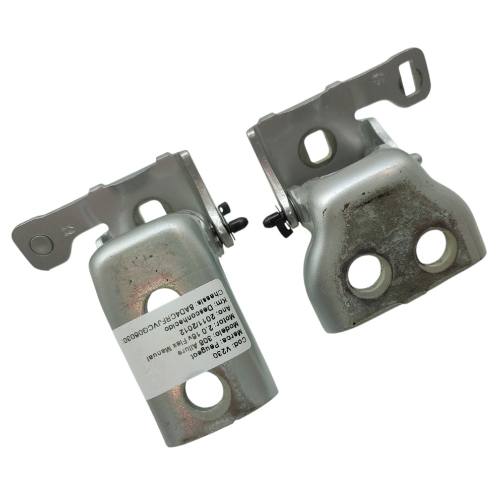Par Dobradiça Porta Traseira Direita Peugeot 308 2011 2012 4