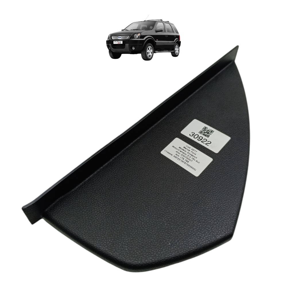 Acabamento Esquerdo Capa Painel Ford Ecosport 2007 2008 2009 Preto