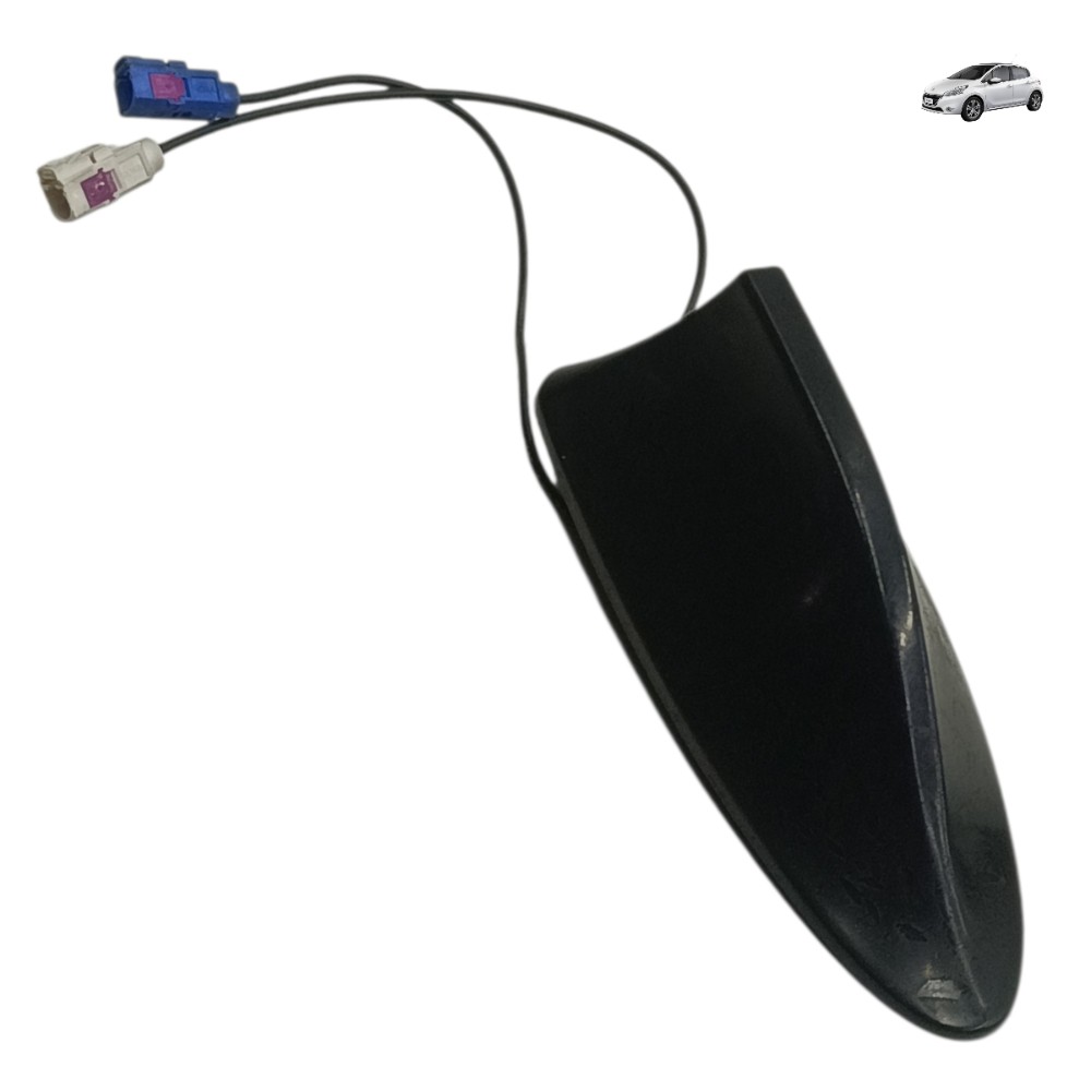 Antena Tetô Tubarão Peugeot 208 2014 2015 2016 Preto