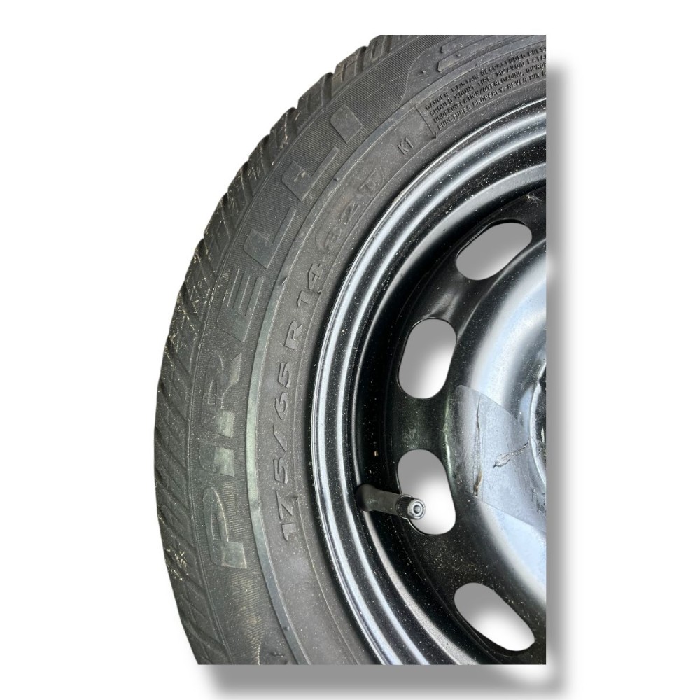 Roda estepe aro 14 pneu 175 65 ford new fiesta 2013 2014 15 3