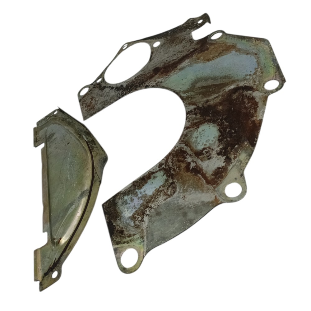 Par chapa defletor motor câmbio Vw Santana 2.0 2000 2001 3