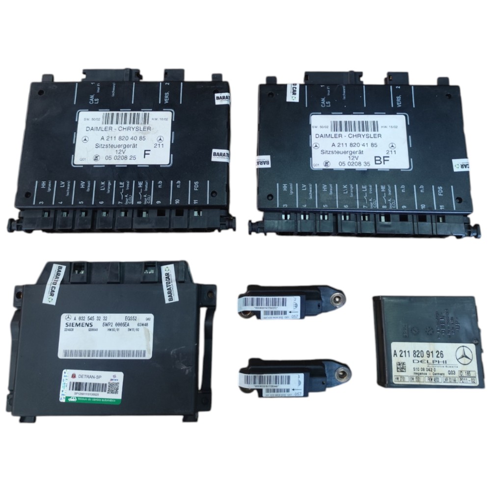 Kit Code Módulo Injeção Mercedes C230 1.8 Kompressor 2003 04 6
