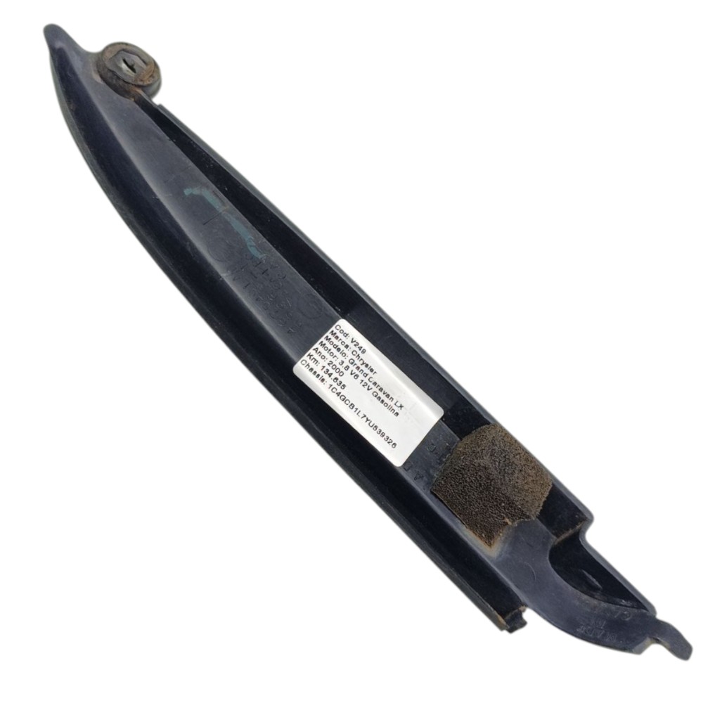 Moldura Porta Traseira Esquerda Chrysler Grand Caravan 2000 Preto 3