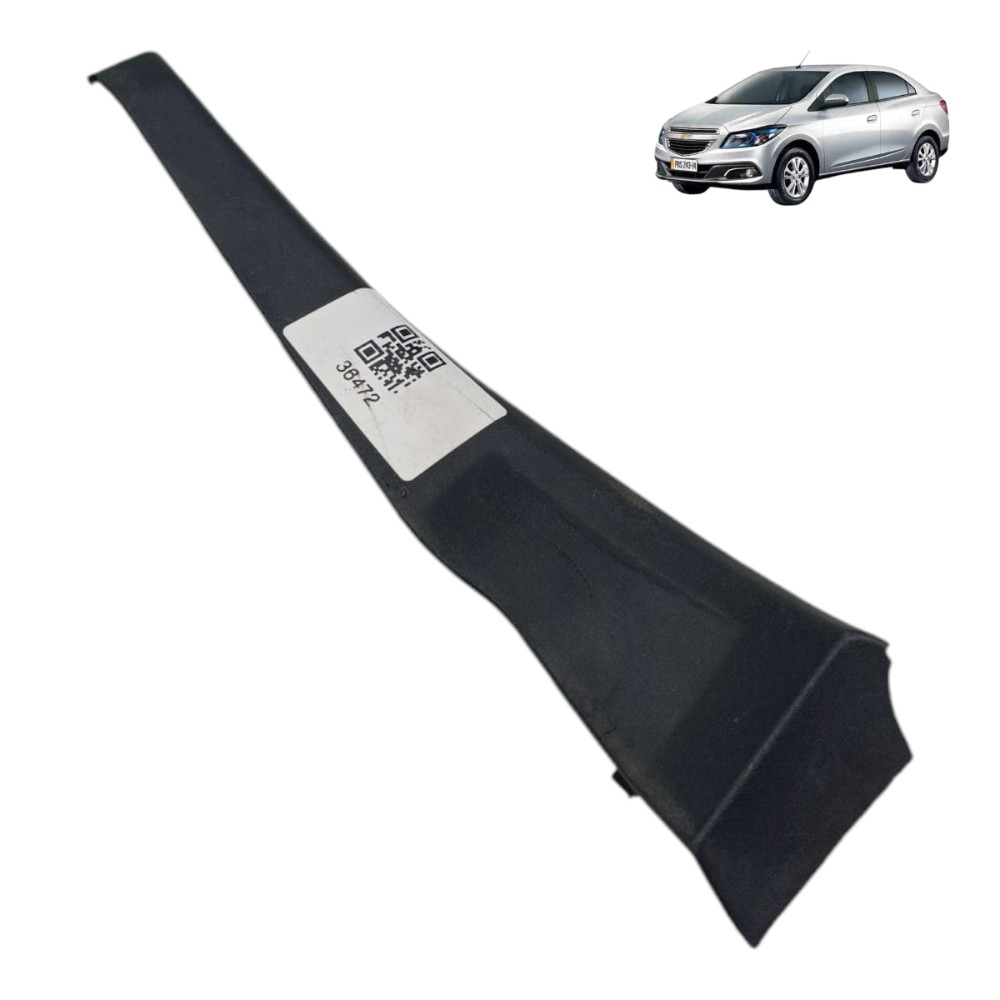 Moldura Lateral Esquerdo Para-brisa Gm Prisma Onix 52048248 Preto 1