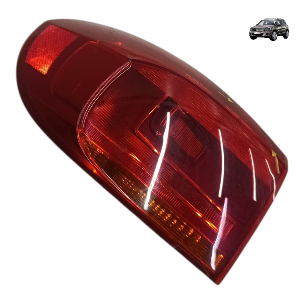 Lanterna Esquerda Carroceria Vw Tiguan 2011 2012 Detalhe Esquerdo/motorista Vermelho 1