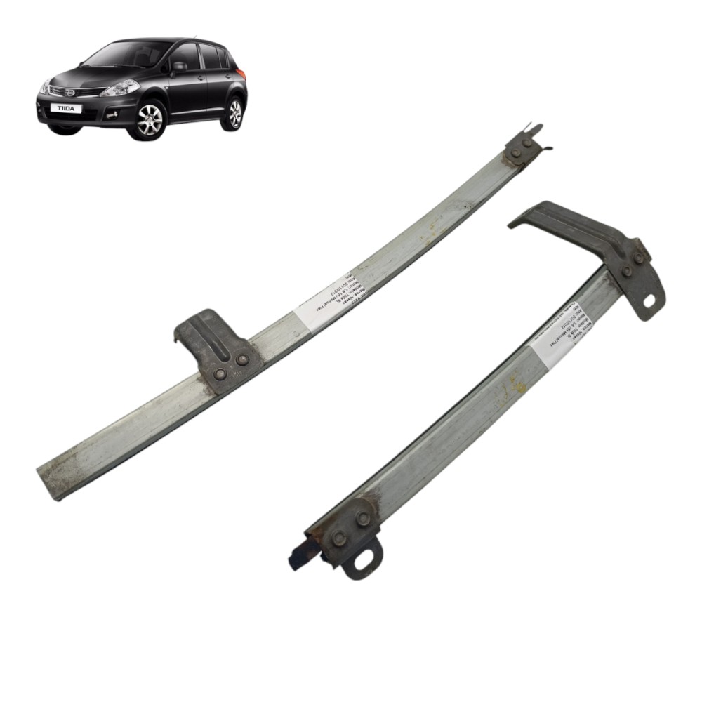 Par Guia Vidro Dianteiro Esquerdo Nissan Tiida 2010 2011 12 Cinza 1