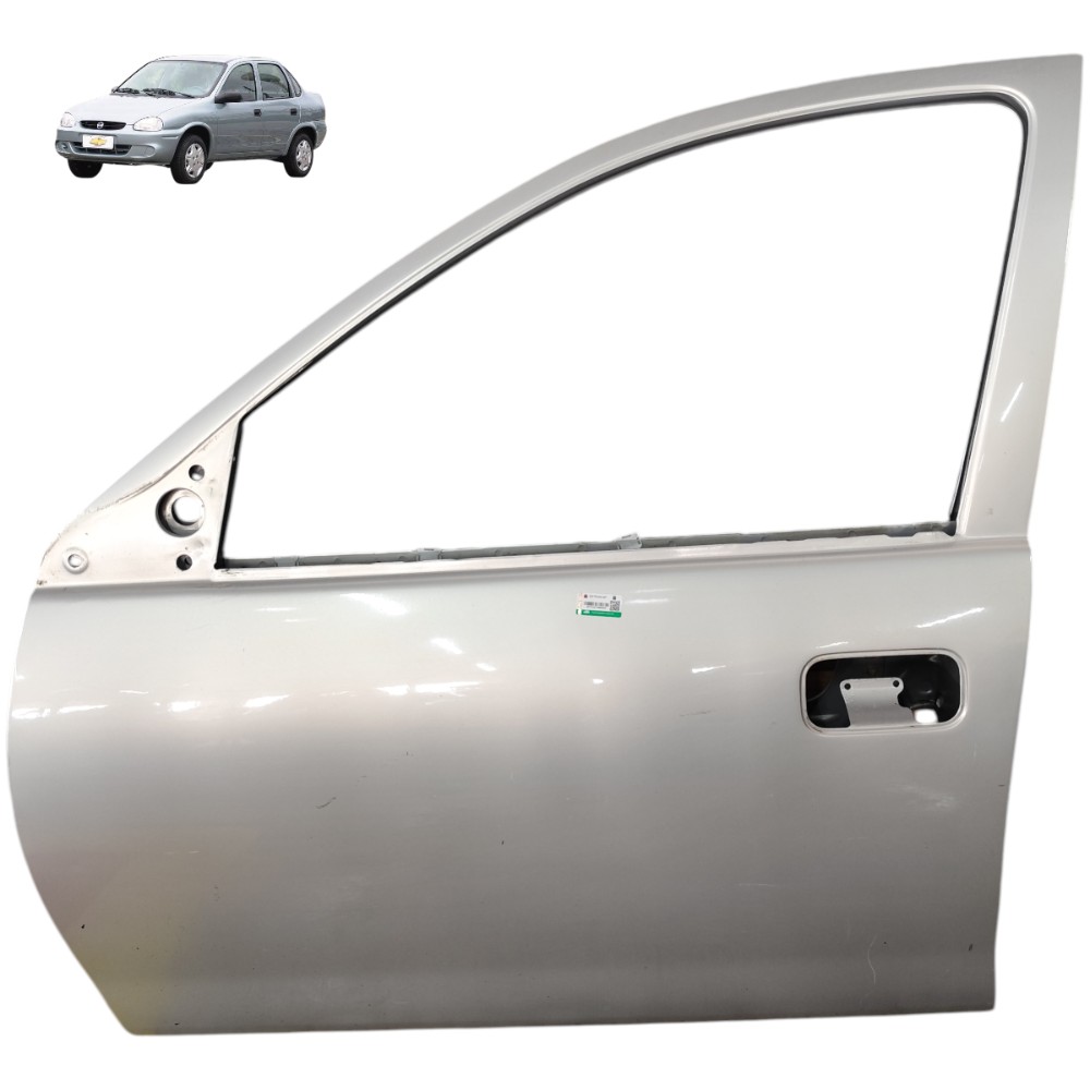 Porta Dianteira Esquerda Gm Corsa Classic 2003 2004 2005 06 Dianteira Esquerdo Prata 1