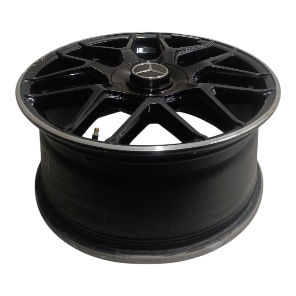 Roda Aro 19 5×112 Mercedes c230 2004 Detalhe Preto 2