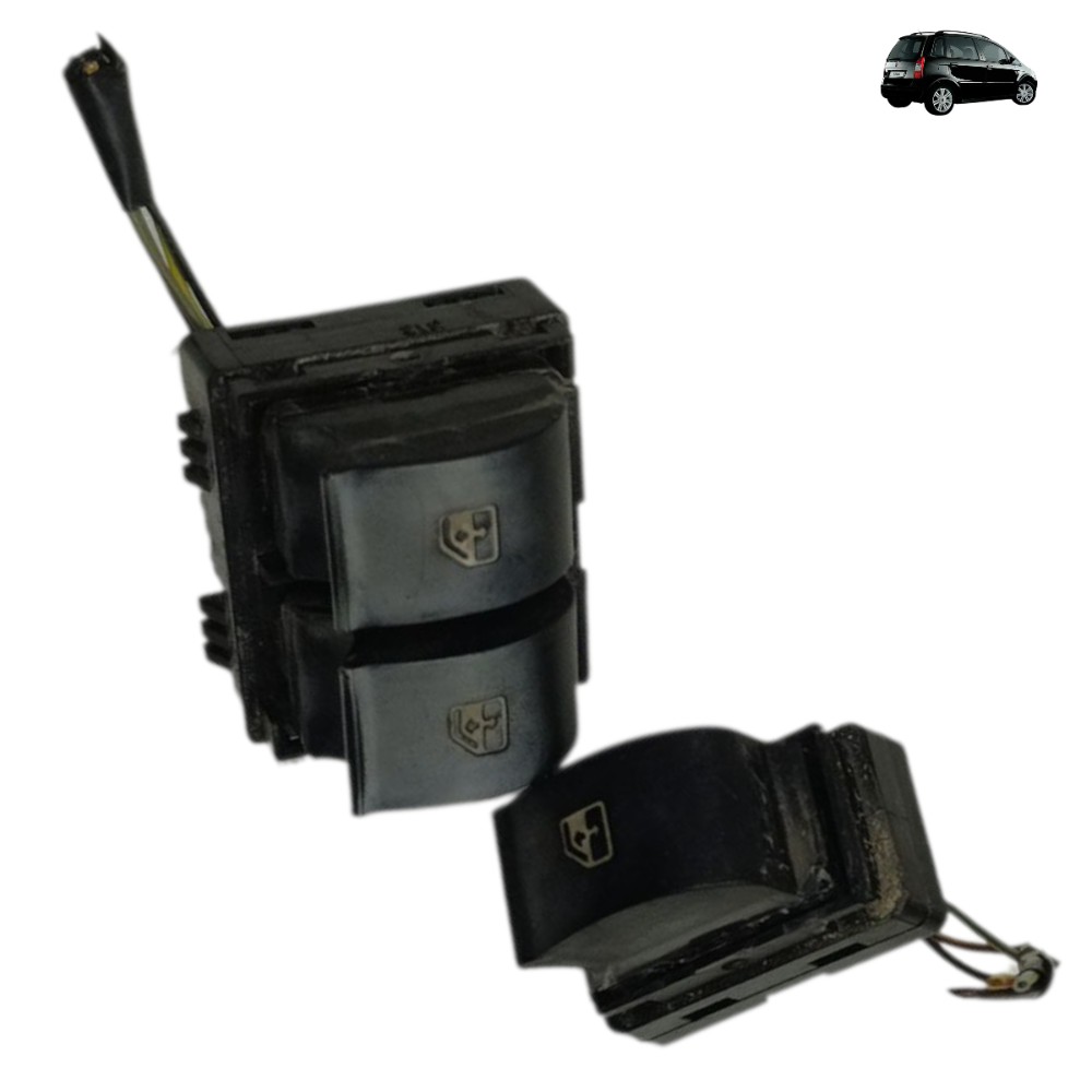 Kit botão vidro elétrico dianteiro Fiat Idea 2012 2013 2014 1