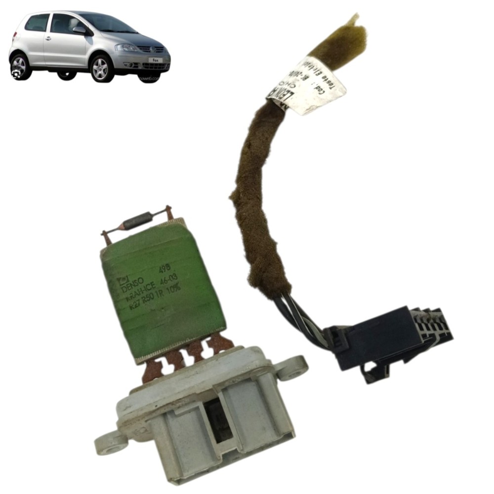 Resistência caixa ar forçado com conector vw fox 2003 até 08