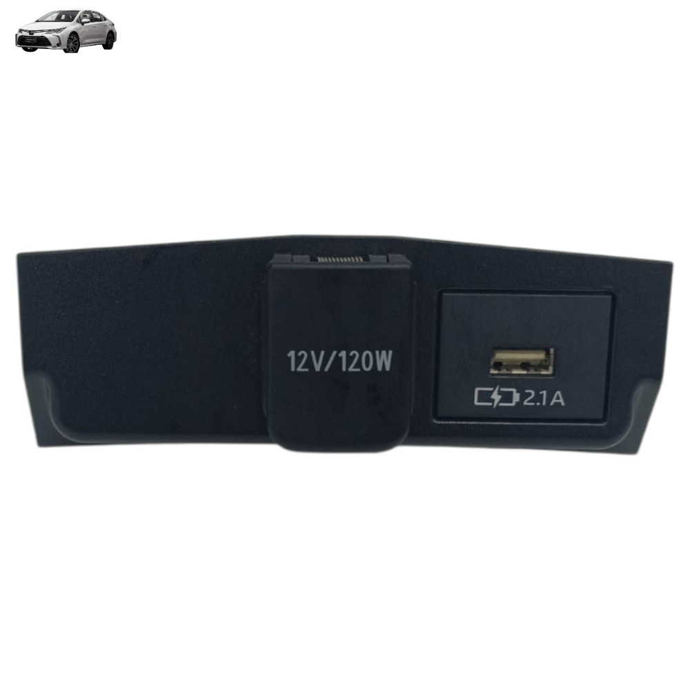 Tomada usb carregador toyota corolla 2.0 2021 2022 2023 2024