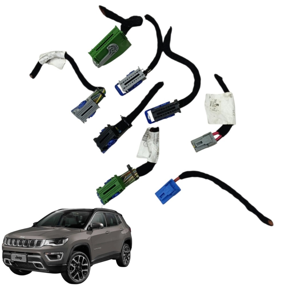 Jogo plug conector módulo bcm jeep compass 2.0 flex 2019 20